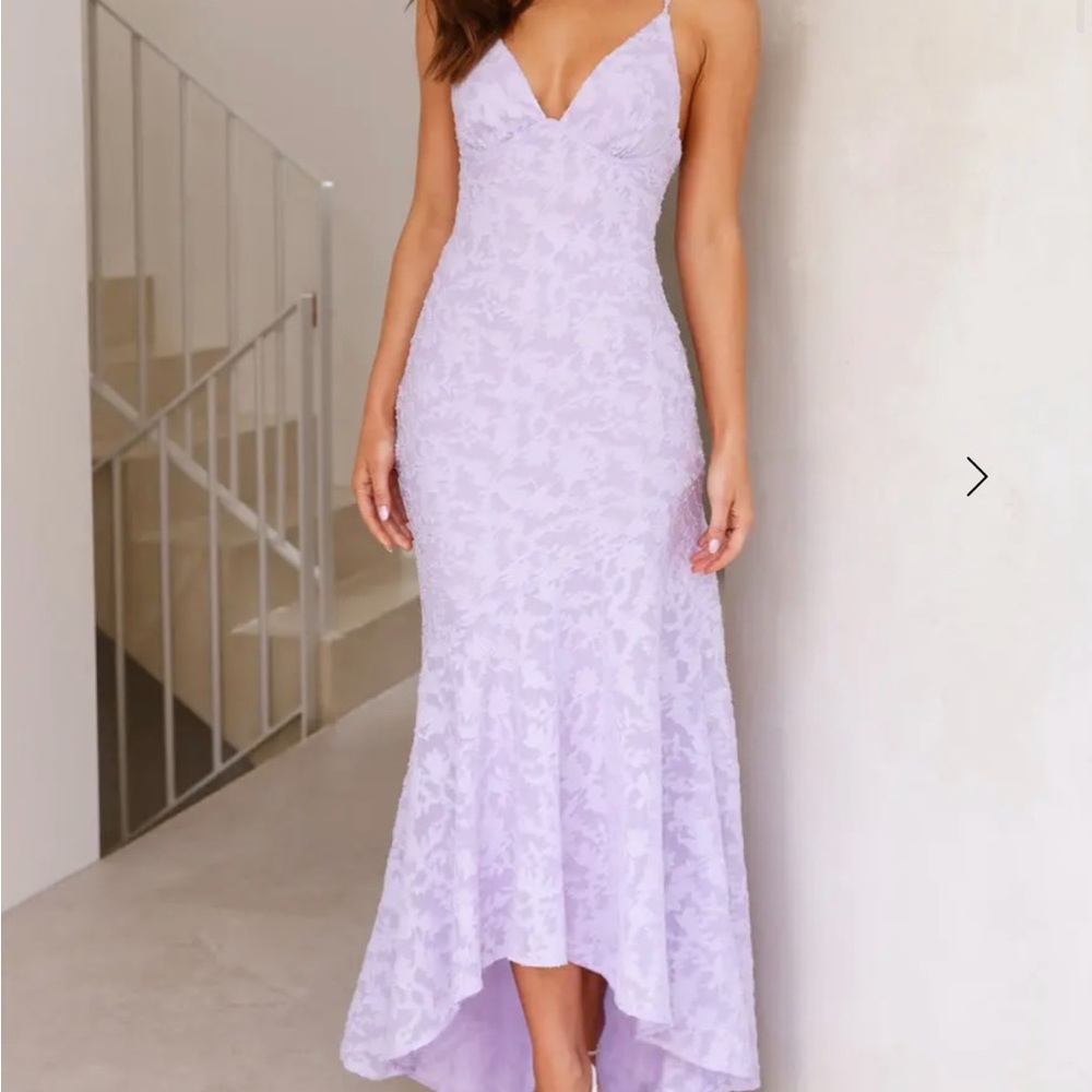 Hello Molly Country Charm Maxi Dress -Lilac